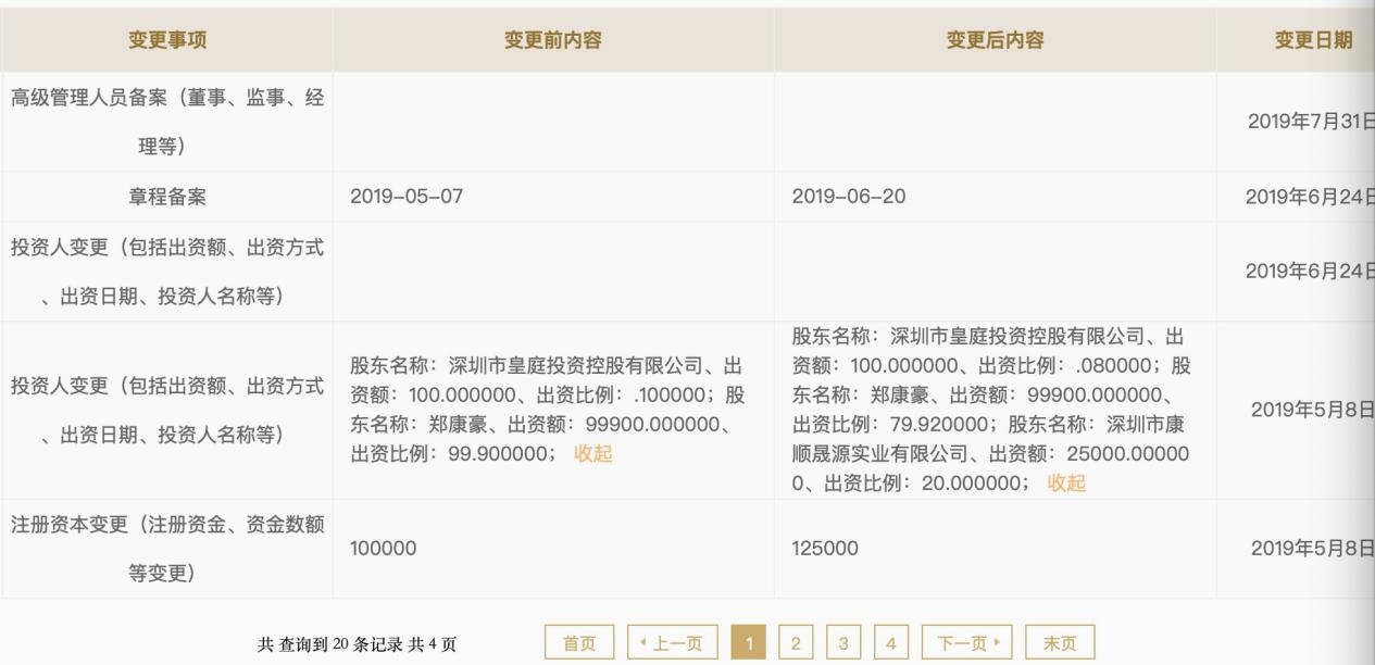 皇庭集团退出重庆皇庭珠宝公司 部分股权已出质予中植系 潮商资讯 图3张