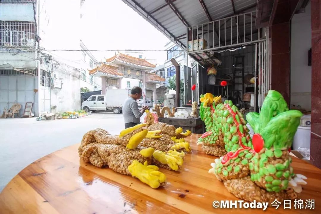 用糖做“三牲”，趣味！