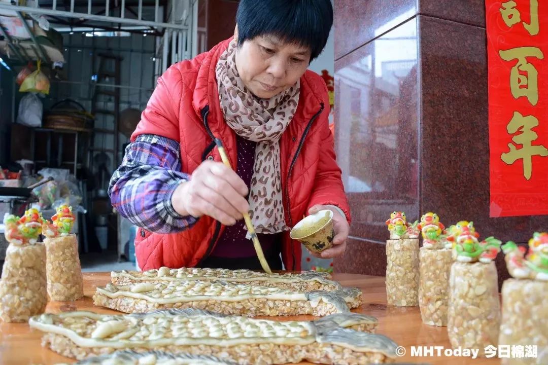 用糖做“三牲”，趣味！