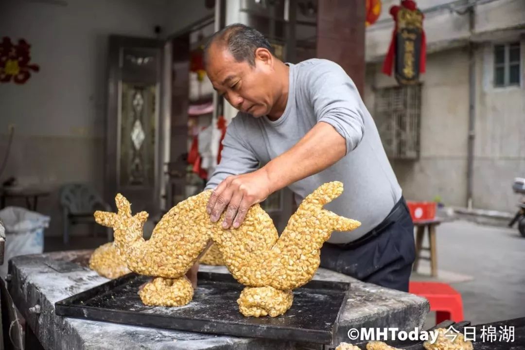 用糖做“三牲”，趣味！