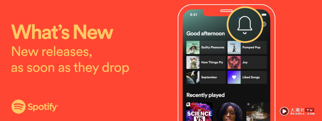 Spotify 推出 What's New 新功能！让你不再错过任何一集最新的 Podcast 或新歌