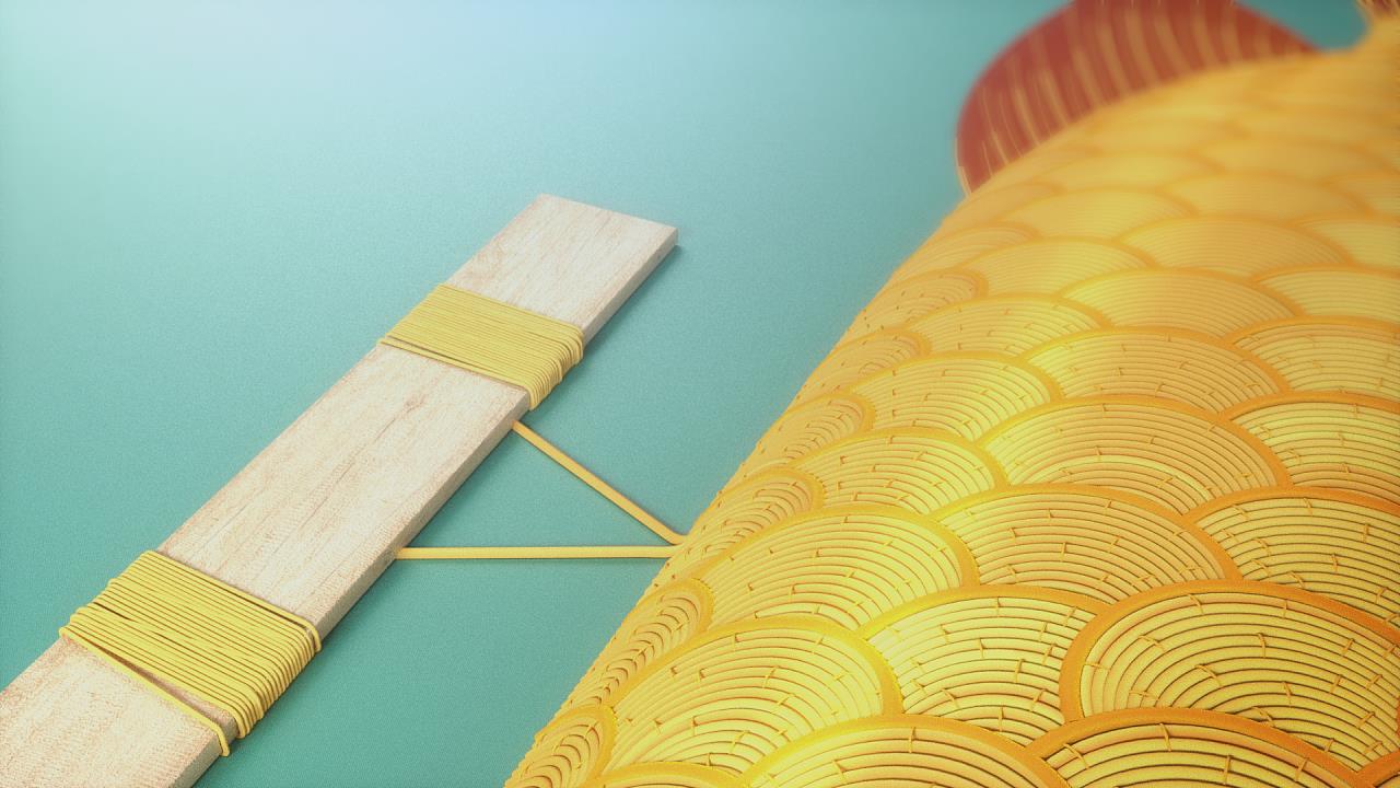 潮州刺绣C4D