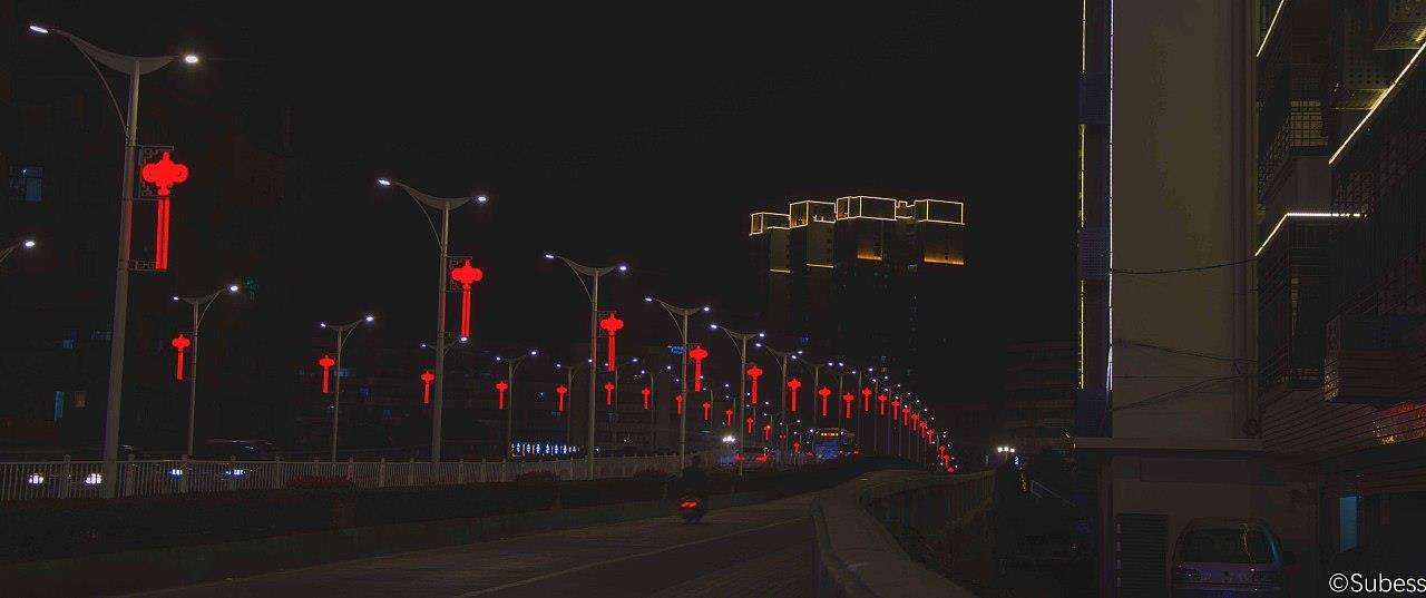 马路夜景之汕头