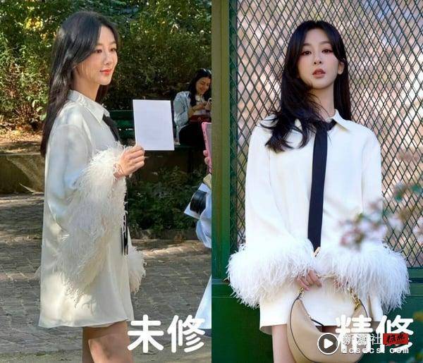 10位电视剧明星时装周精修vs未修！迪丽热巴&杨紫美翻，王一博帅，成毅生图反而更好看耶 娱乐 图2张