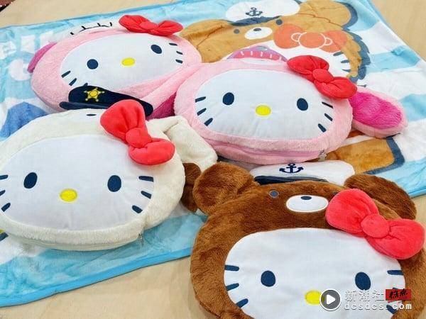 Kitty粉冲家乐福！家乐福“Hello Kitty抱枕毯”加价购，Kitty变水手、长官超萌4款必收 最新 图1张