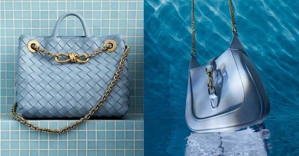 2024疗愈系“天空蓝精品包”整理：FENDI、LOEWE、CELINE十款冰透质感有够仙！ 时尚 图1张