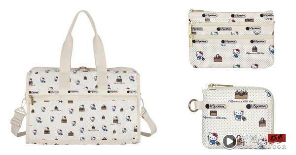 再度联手三丽鸥！LeSportsac X Hello Kitty联名系列一次看：立体蝴蝶结化妆包太萌！ 时尚 图9张