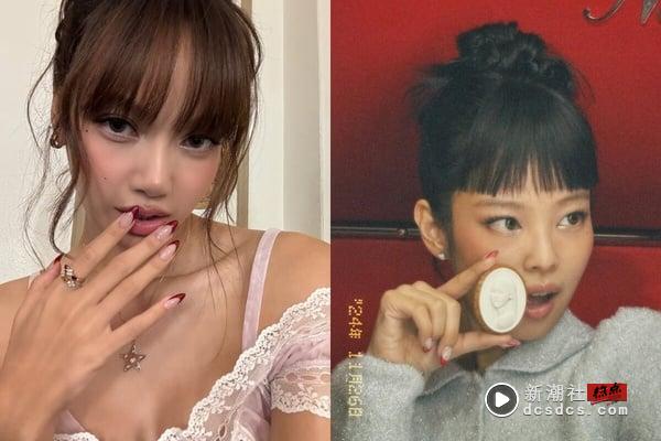 2025最新“显白气质美甲”30 款推荐！黄皮必看，韩国女生最爱 Lisa 同款酒红法式！ 最新 图1张