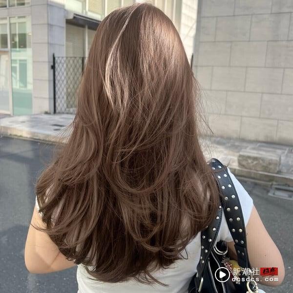 烫发适合什么发色？烫发“染发颜色”推荐，榛果棕、奶油棕轻盈有层次，这款超适合绑发 最新 图2张