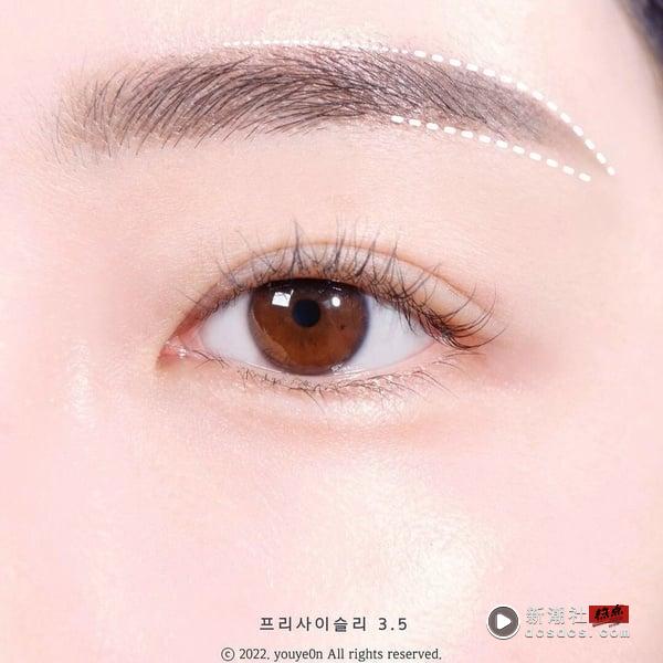 眉毛怎么画最自然？新手不出错眉毛画法，重点在眉毛弧度&眉眼间距，眉型自然不压眼 最新 图8张