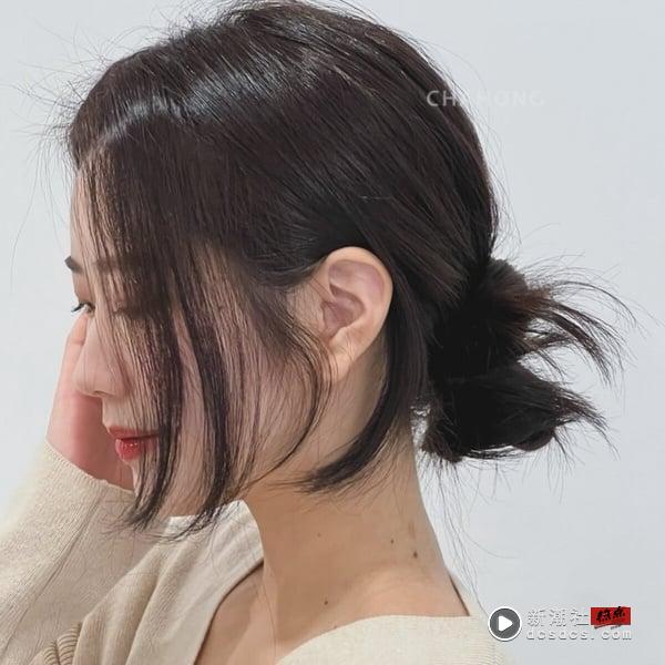 13款丸子头绑法教学：羽毛丸子头、日系麻花包包头，这款短发也能绑！ 最新 图1张