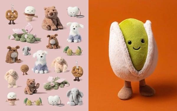 Jellycat 10 大人气新角色推荐！Threads 上爆火开心果、斗牛犬、火龙果通通上榜！ 时尚 图1张