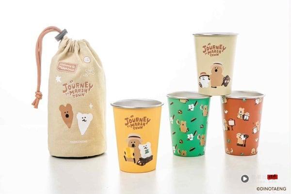7-11“DINOTAENG周边”可爱登场！短尾矮袋鼠折叠轻便椅、折叠拉箱车、野营套杯组必收 最新 图2张